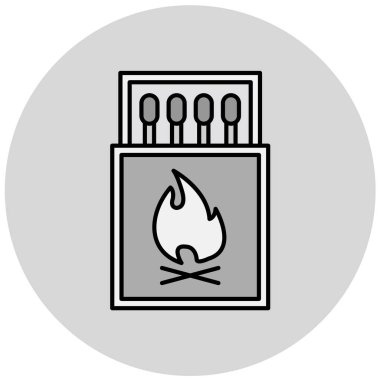 Basit simge, vektör illüstrasyonuyla eşleşiyor