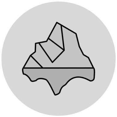 kaya simgesi, vektör illüstrasyonu