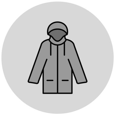 erkek ceket simgesi vektör illüstrasyonu