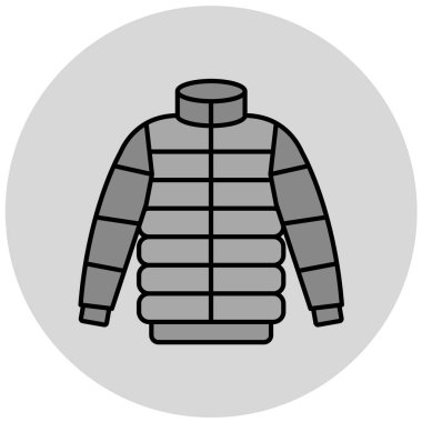 Ceket ikonu. vektör illüstrasyonu