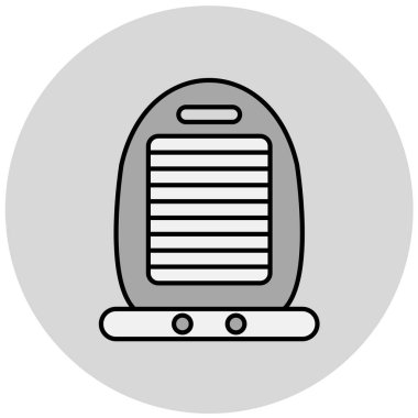 Modern ısıtıcı simgesinin vektör çizimi