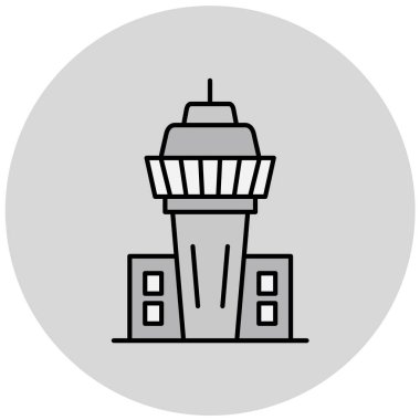 Modern yapı simgesinin vektör illüstrasyonu