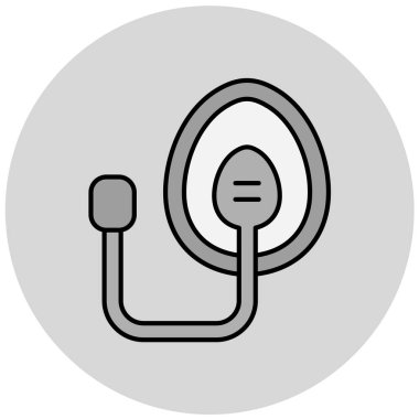 nefes maskesi çizimi modern b eksikliği simgesi