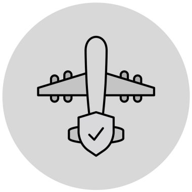 Uçak. Web simgesi basit illüstrasyon