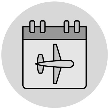 hava takvimi vektör illüstrasyonu