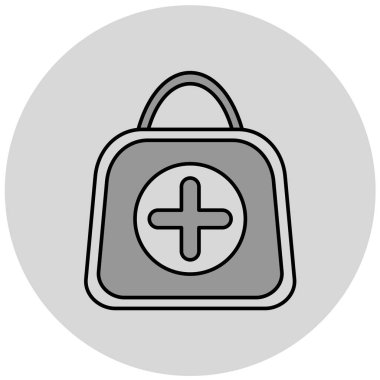 çanta simgesi vektör illüstrasyonu