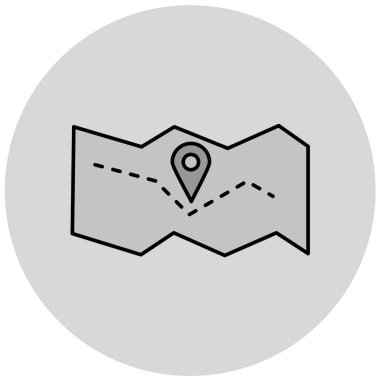 harita pin simgesi, vektör illüstrasyonu