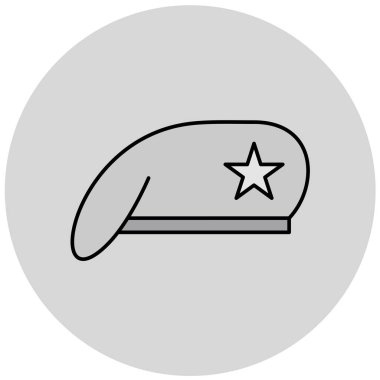 hat simgesi vektör illüstrasyon simgesi