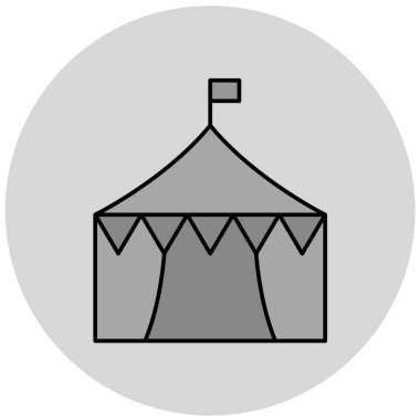 Basit çadırın vektör illüstrasyonu