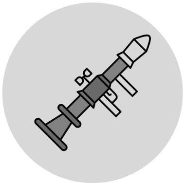 silah simgesi, vektör illüstrasyonu