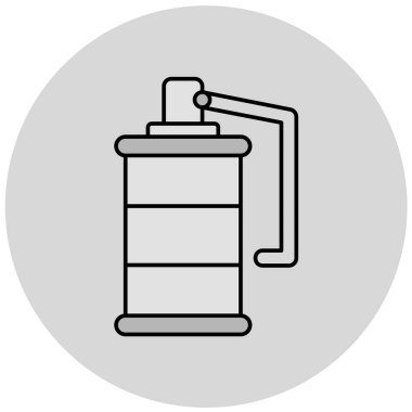 Modern b 'nin vektör illüstrasyonu kahve ikonundan yoksun