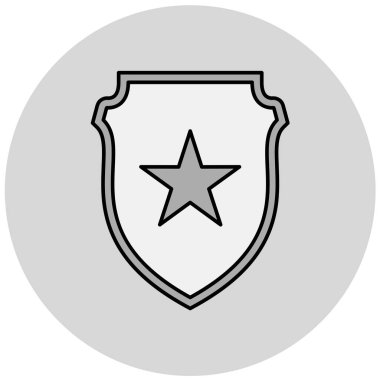 kalkan simgesi, vektör illüstrasyonu