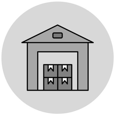 taşıyıcı vektör düz simge