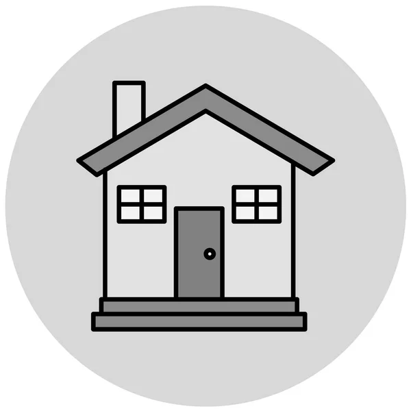 Huis Pictogram Vector Illustratie — Stockvector