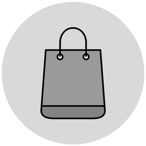 Shopping Bag Icon Simple Illustration Clothes Vector Icons Web Design — Vetor de Stock