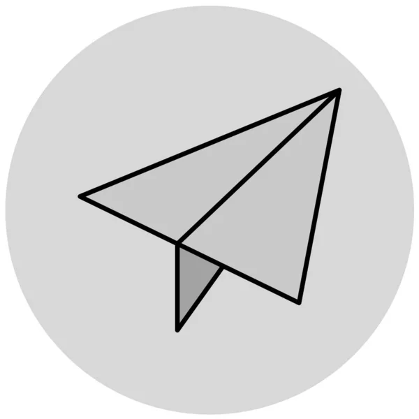 紙飛行機のアイコンベクトルイラスト — ストックベクタ
