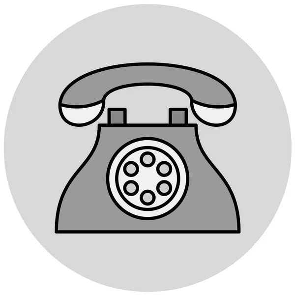 Telefon Web Symbol Einfache Illustration — Stockvektor