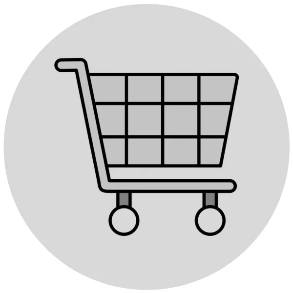 Icono Del Carrito Compras Ilustración Del Vector — Archivo Imágenes Vectoriales