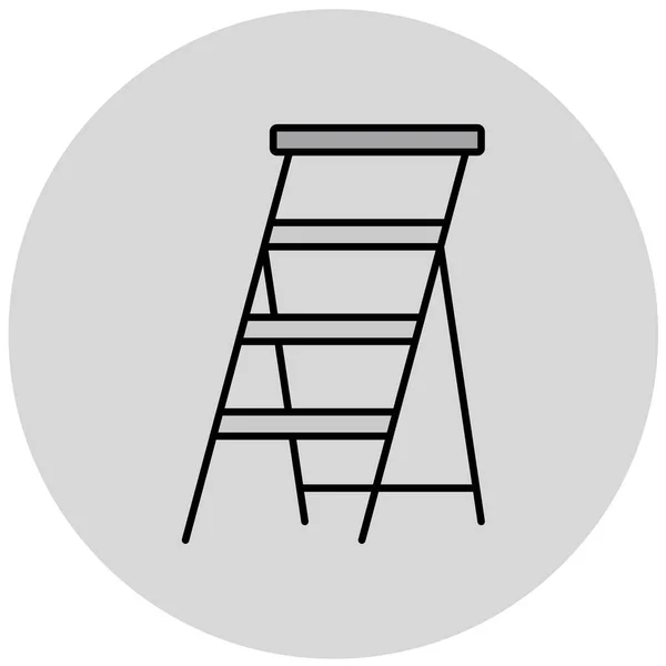 Escada Ícone Web Ilustração Simples —  Vetores de Stock