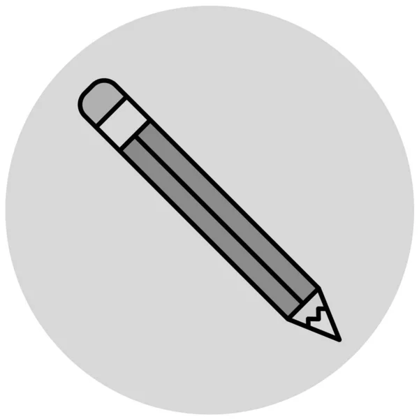 Pencil Icon Vector Illustration — Stock Vector