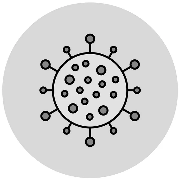 Virus Icono Web Diseño Simple — Vector de stock