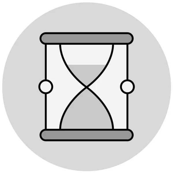Ícone Relógio Areia Ilustração Simples Ícones Vetoriais Ampulheta Para Web — Vetor de Stock
