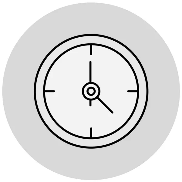 Horloge Icône Web Illustration Simple — Image vectorielle