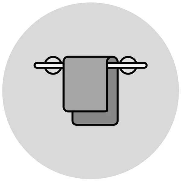 Handtuch Web Symbol Einfache Illustration — Stockvektor