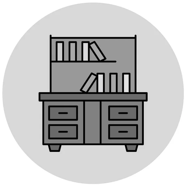 Muebles Icono Web Diseño Simple — Archivo Imágenes Vectoriales