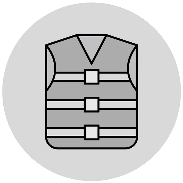 Vest Simple Vector Illustration Icon — Stock Vector