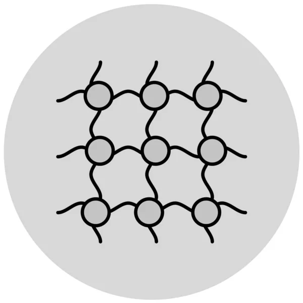 Illustration Vectorielle Une Icône Réseau Simple — Image vectorielle