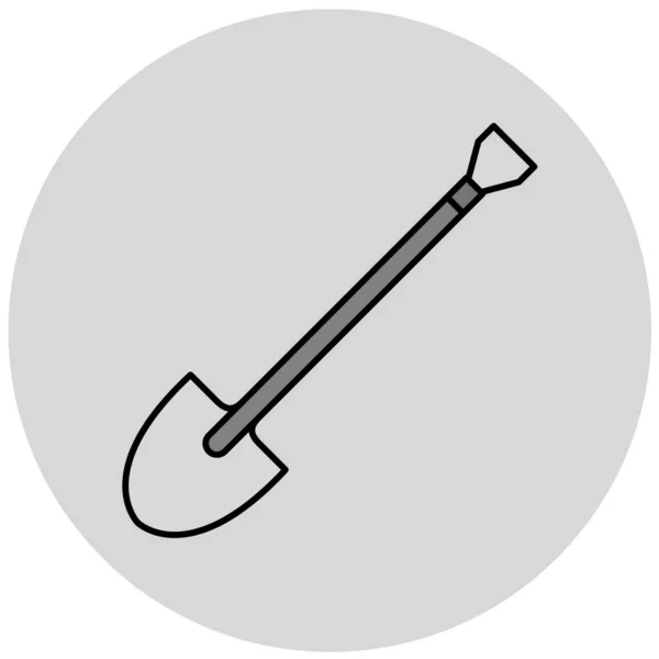 Schaufel Symbol Vektor Illustration — Stockvektor