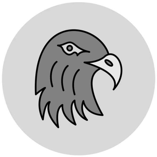 Aigle Icône Web Illustration Simple — Image vectorielle