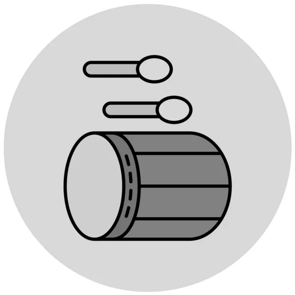 Icon Vector Illustration Grey Background — Stok Vektör