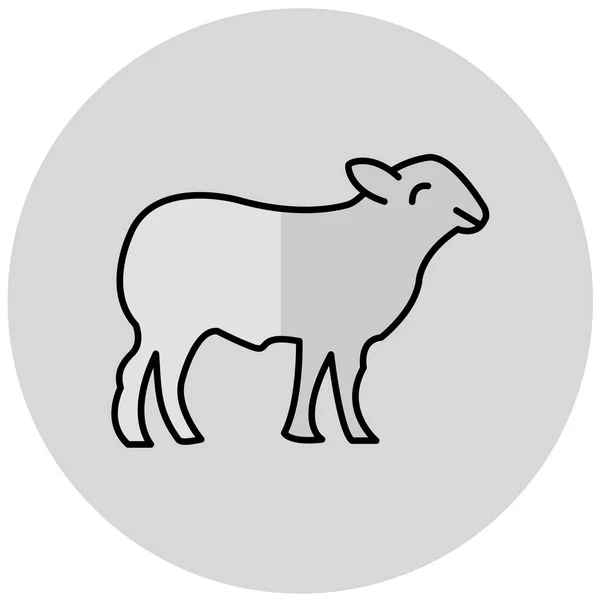 Vector Illustration Single Farm Icon — Image vectorielle