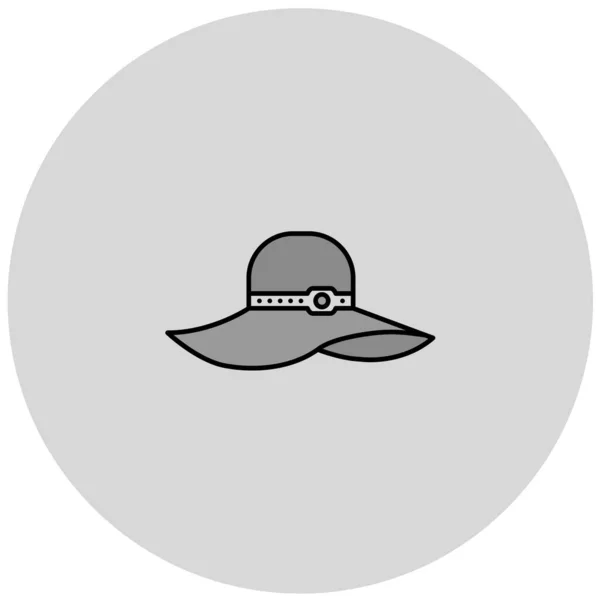 Hat Vector Icon Editable — 스톡 벡터