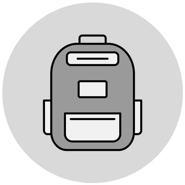 Mochila Icono Vector Ilustración — Vector de stock