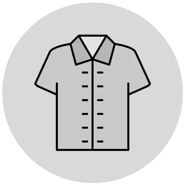 Ilustração Vetorial Ícone Camisa —  Vetores de Stock