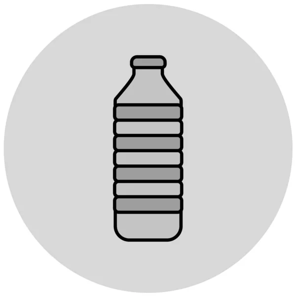 Simple Vector Illustration Bottle Icon — Stock Vector