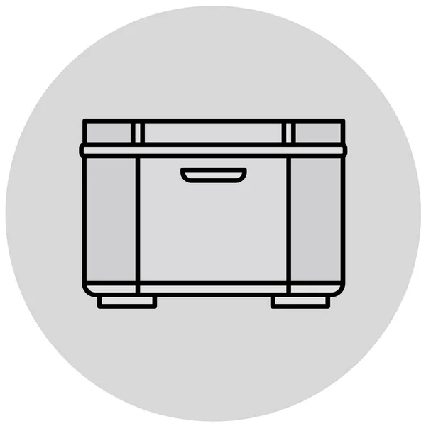Muebles Icono Web Ilustración Simple — Vector de stock