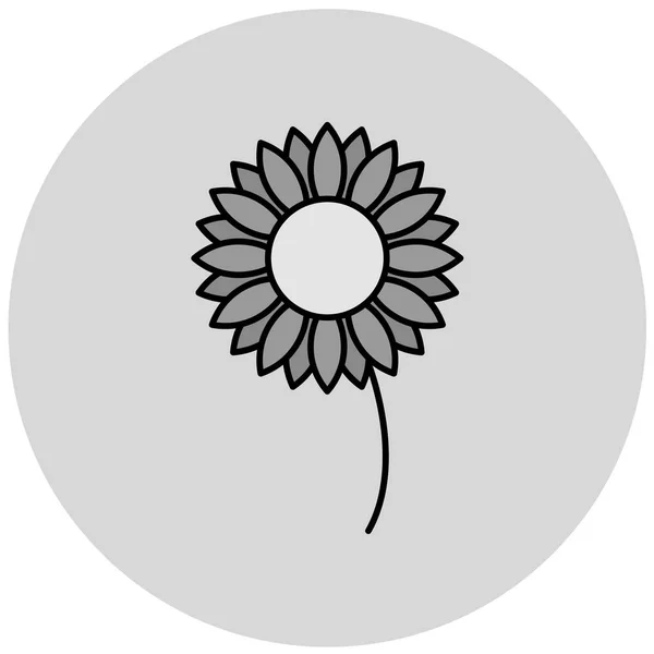 Blume Einfaches Symbol Vektorillustration — Stockvektor