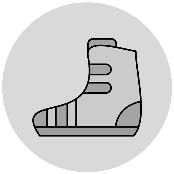 Boot Simple Icon Vector Illustration — Vetor de Stock