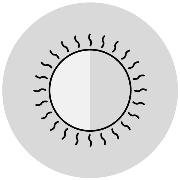 Sonne Einfaches Symbol Vektorillustration — Stockvektor