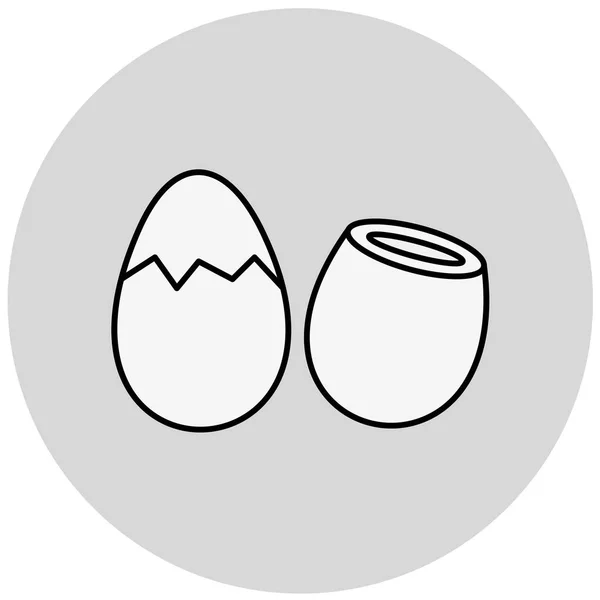 Eggs Simple Icon Vector Illustration — Wektor stockowy