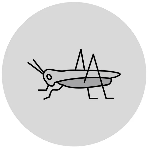Grasshopper Simple Icon Vector Illustration — Vettoriale Stock