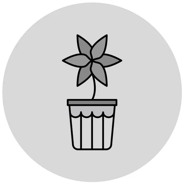 Plant Simple Icon Vector Illustration — Stock vektor