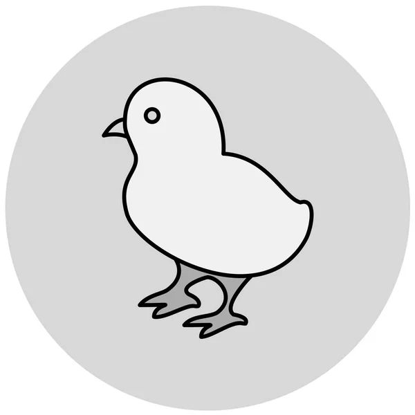 Птах Проста Піктограма Векторні Ілюстрації — стоковий вектор