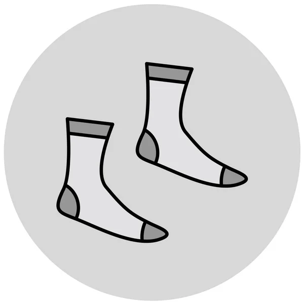 Socks Simple Icon Vector Illustration — 图库矢量图片