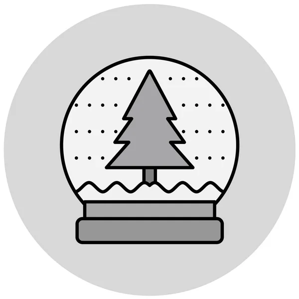 Χριστουγεννιάτικη Μπάλα Περίγραμμα Εικονογράφηση Των Εικόνων Διάνυσμα Πεύκου Για Διαδίκτυο — Διανυσματικό Αρχείο
