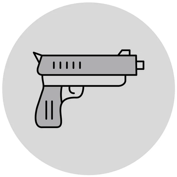 Military Weapon Flat Icon — Stockový vektor